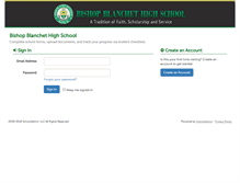 Tablet Screenshot of bishopblanchet.schooladminonline.com